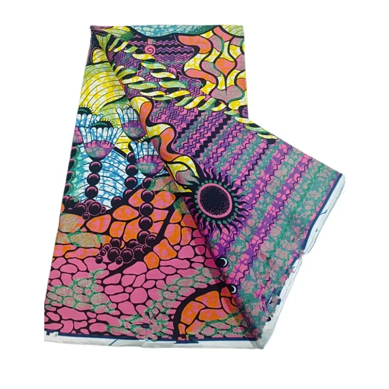 Newest Grand Super African Glitter Glam Wax Fabric Ankara Wax Fabric Soft Real African Glitter Golden Fabric 6 yard 100% Cotton
Newest Grand Super African Glitter Glam Wax Fabric Ankara Wax Fabric Soft Real African Glitter Golden Fabric 6 yard 100% Cotton