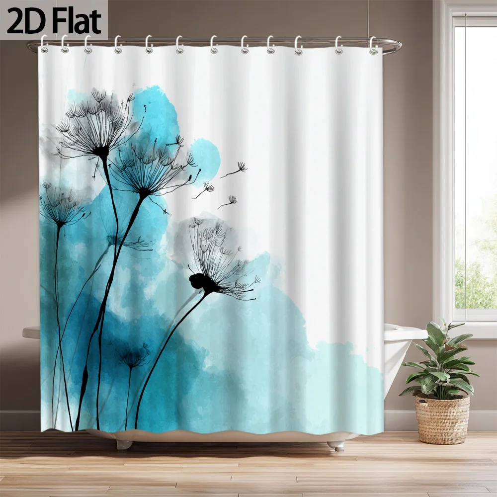 Watercolor Blue Floral Dandelion Shower Curtain Waterproof Bathroom Curtain Decoration 180x180cm Large Size Home Bath Decor
Watercolor Blue Floral Dandelion Shower Curtain Waterproof Bathroom Curtain Decoration 180x180cm Large Size Home Bath Decor