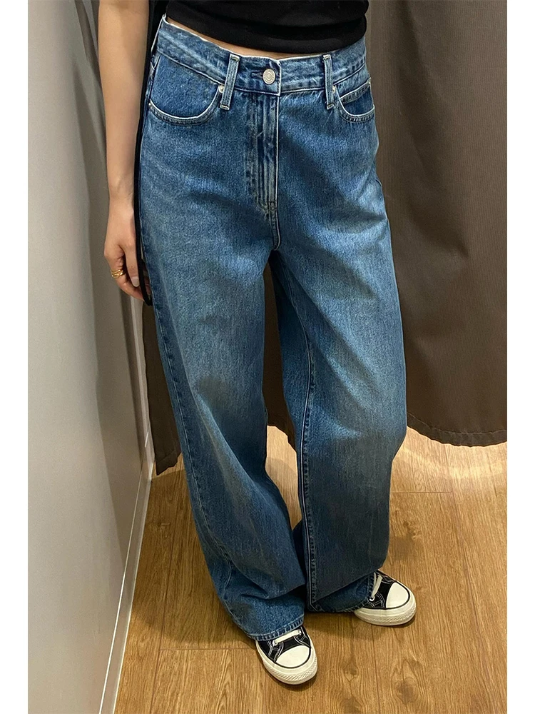 Deep Blue Men's Vintage Washed Denim Jeans Loose Straight Leg Wide Leg Long Trousers CleanFit American Retro Style Jeans
Deep Blue Men's Vintage Washed Denim Jeans Loose Straight Leg Wide Leg Long Trousers CleanFit American Retro Style Jeans