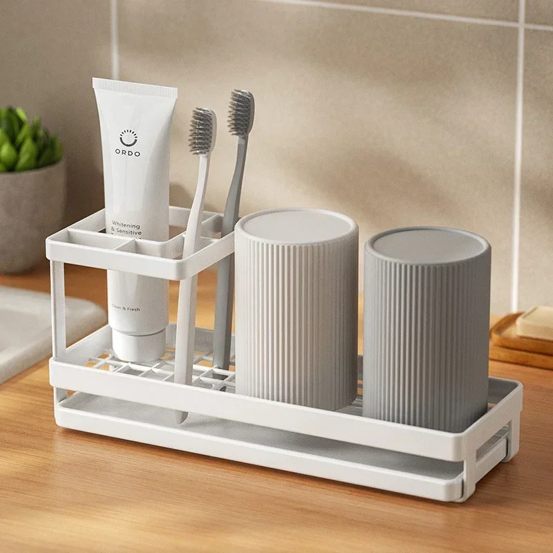 Multi-functional Wall-mounted Electric Toothbrush Holder with Storage Toothbrush and Toothpaste Organizer with Makeup Brush Rack
Multi-functional Wall-mounted Electric Toothbrush Holder with Storage Toothbrush and Toothpaste Organizer with Makeup Brush Rack