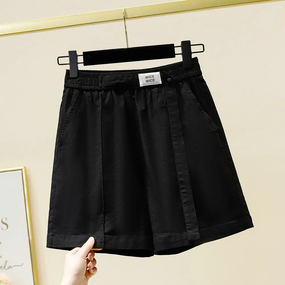 Basics Vintage Casual Elastic solid Pockets Wide Leg Short Five Quarter Summer Pants Streetwear High Street Plus Size Clothing
Basics Vintage Casual Elastic solid Pockets Wide Leg Short Five Quarter Summer Pants Streetwear High Street Plus Size Clothing