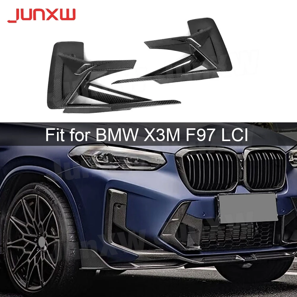 Сухой карбоновый передний боковой бампер автомобиля, нижний воздухоотвод, обвес автомобиля, Стайлинг для BMW X3M F97 2022+ FRP, бампер, накладка на вентиляционное отверстие
Сухой карбоновый передний боковой бампер автомобиля, нижний воздухоотвод, обвес автомобиля, Стайлинг для BMW X3M F97 2022+ FRP, бампер, накладка на вентиляционное отверстие