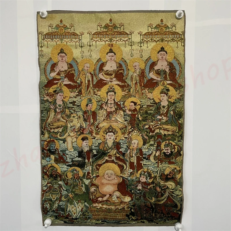 Картина с вышивкой Thangka, карта Будды, изысканное украшение для дома с традиционной народной культурой
Картина с вышивкой Thangka, карта Будды, изысканное украшение для дома с традиционной народной культурой