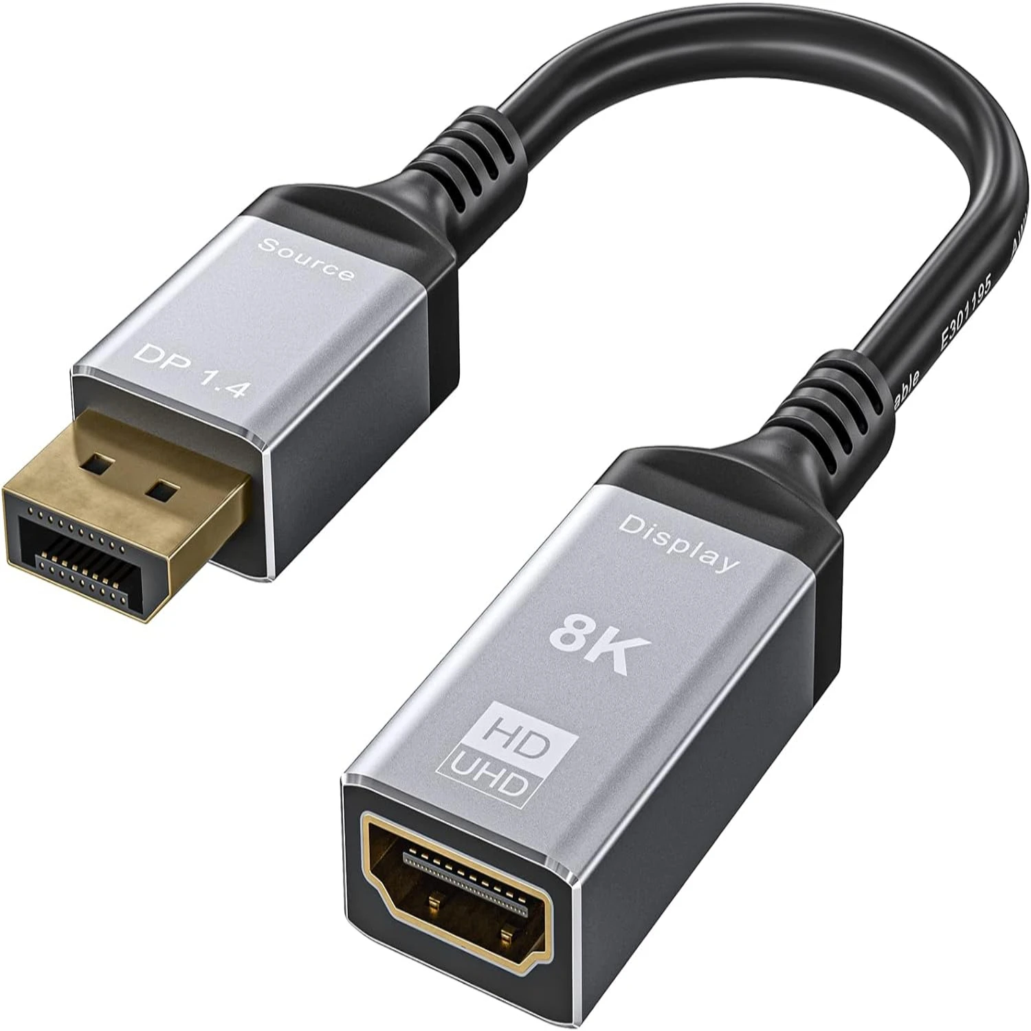 Highly efficient 8K Active Displayport to 2.1 Adapter for DP 1.4(Monitor). Male to Female Adapters Support 8K 30HZ and 4K 120HZ
Highly efficient 8K Active Displayport to 2.1 Adapter for DP 1.4(Monitor). Male to Female Adapters Support 8K 30HZ and 4K 120HZ