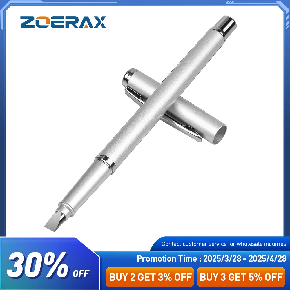 ZOERAX New Fiber Cutting Pen Fiber Cleaver Pen Optical Fiber Cleaver Pen Type Cutter Cleaving Tool Flat Blade for FTTH
ZOERAX New Fiber Cutting Pen Fiber Cleaver Pen Optical Fiber Cleaver Pen Type Cutter Cleaving Tool Flat Blade for FTTH