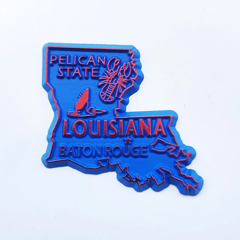 Fridge Magnet Louisiana US Map Creative Cultural Landscape Decoration Message Stickers Tourism Souvenir
Fridge Magnet Louisiana US Map Creative Cultural Landscape Decoration Message Stickers Tourism Souvenir