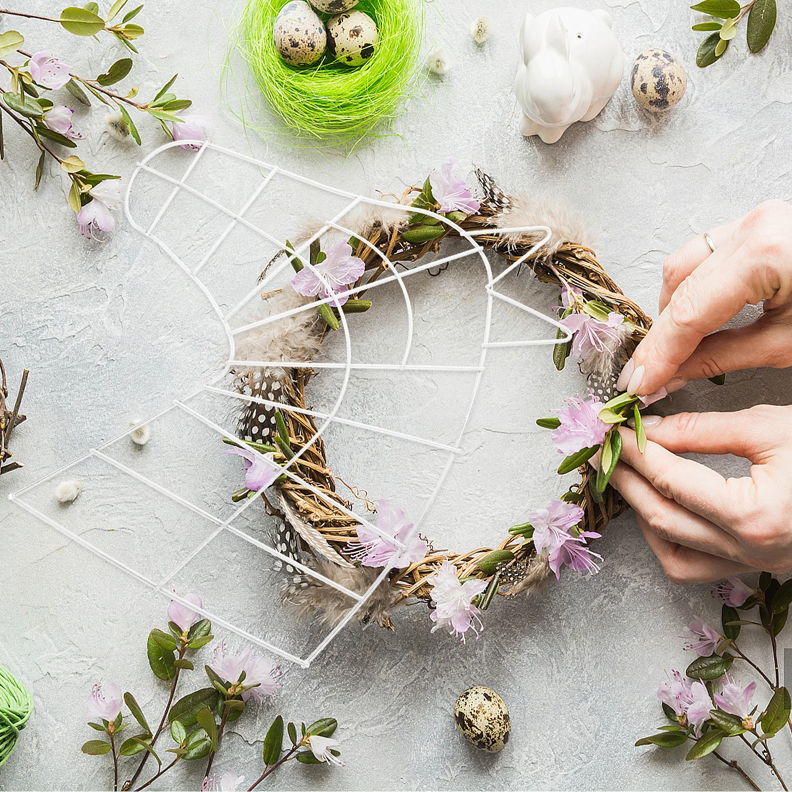 Metal Horse Shaped Wreath Frame Iron DIY Cane Wreath Form for Christmas Garland Hanging Decoration Metal Floral Frame
Metal Horse Shaped Wreath Frame Iron DIY Cane Wreath Form for Christmas Garland Hanging Decoration Metal Floral Frame