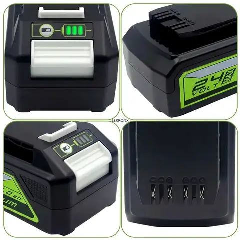 Greenworks 24V 6.0Ah Lityum Pil 24V Araçlar için MO24B410 MO48L4211 HT24B210 21342