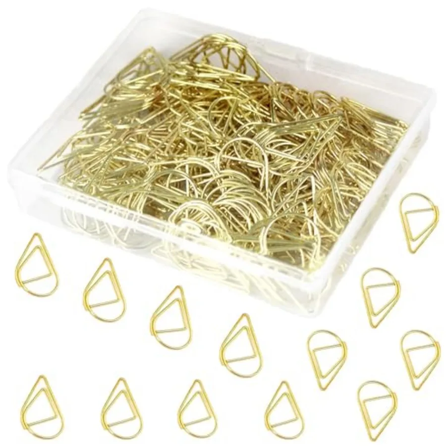 150 Pcs Small Paper Clips Cute Paperclips Decorative Waterdrop Clips Basic Office Supplies for Photo Wedding Invitations
150 Pcs Small Paper Clips Cute Paperclips Decorative Waterdrop Clips Basic Office Supplies for Photo Wedding Invitations