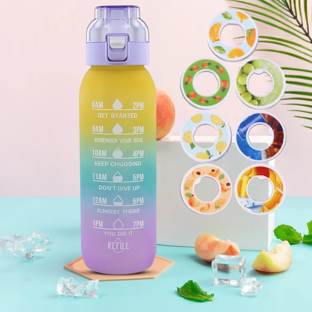 1000ML Scent Flavored Water Bottle Large Capacity with 7 Rods Fragrance Smelling Water Bottle Scent Water Cup for Outdoor Sports
1000ML Scent Flavored Water Bottle Large Capacity with 7 Rods Fragrance Smelling Water Bottle Scent Water Cup for Outdoor Sports