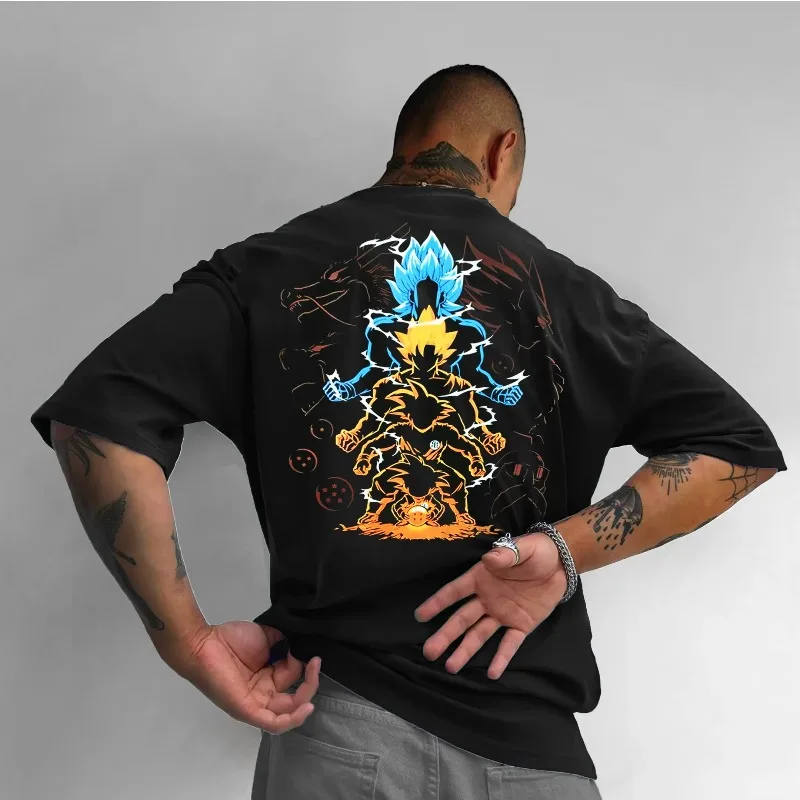 Новая мужская футболка Dragon Ball Joint, летняя уличная одежда, повседневная одежда с анимационным принтом, детская одежда для родителей и детей, топ в стиле Харадзюку
Новая мужская футболка Dragon Ball Joint, летняя уличная одежда, повседневная одежда с анимационным принтом, детская одежда для родителей и детей, топ в стиле Харадзюку