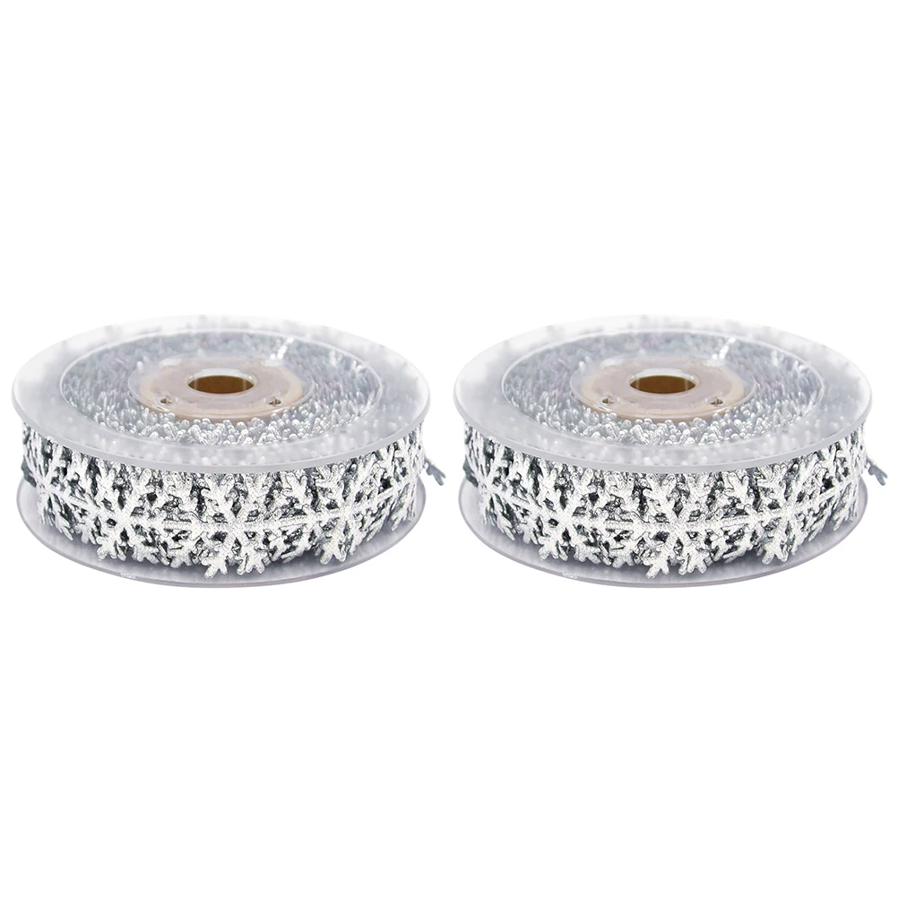 2 Pcs Snowflake Ribbon Decoration Christmas Decorative Decorations Crafts Polyester
2 Pcs Snowflake Ribbon Decoration Christmas Decorative Decorations Crafts Polyester