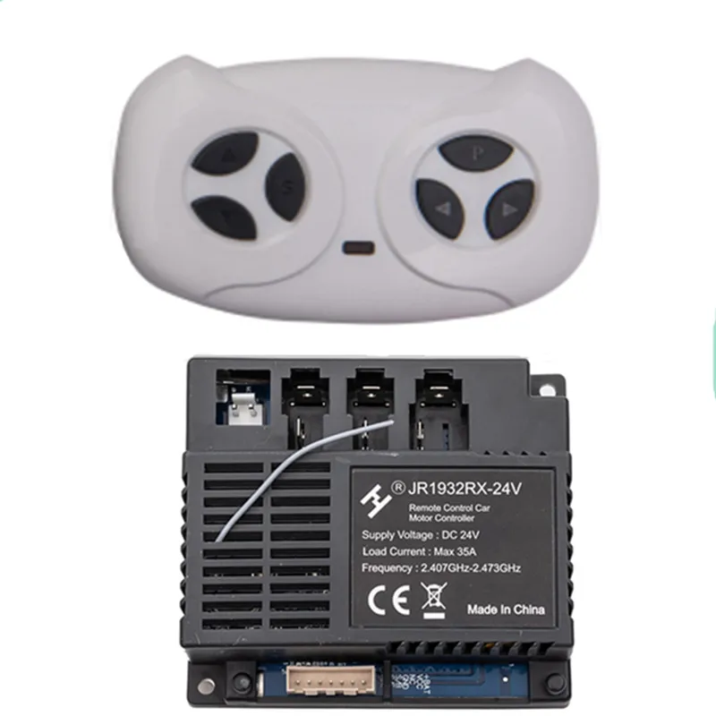 2.4G Bluetooth A Remote Control and Receiver Replacement for JR1932RX-24V,Applicable with Children's Electric Ride-on Vehicles
2.4G Bluetooth A Remote Control and Receiver Replacement for JR1932RX-24V,Applicable with Children's Electric Ride-on Vehicles
