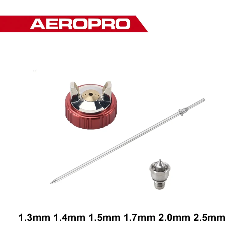 AEROPRO Spray Gun Nozzle LVLP Nozzle For Car Paint Spray Gun 1.3 1.4 1.5 1.7 2.0 2.5mm Nozzle Needle Air Cap For A610 Airbrush
AEROPRO Spray Gun Nozzle LVLP Nozzle For Car Paint Spray Gun 1.3 1.4 1.5 1.7 2.0 2.5mm Nozzle Needle Air Cap For A610 Airbrush