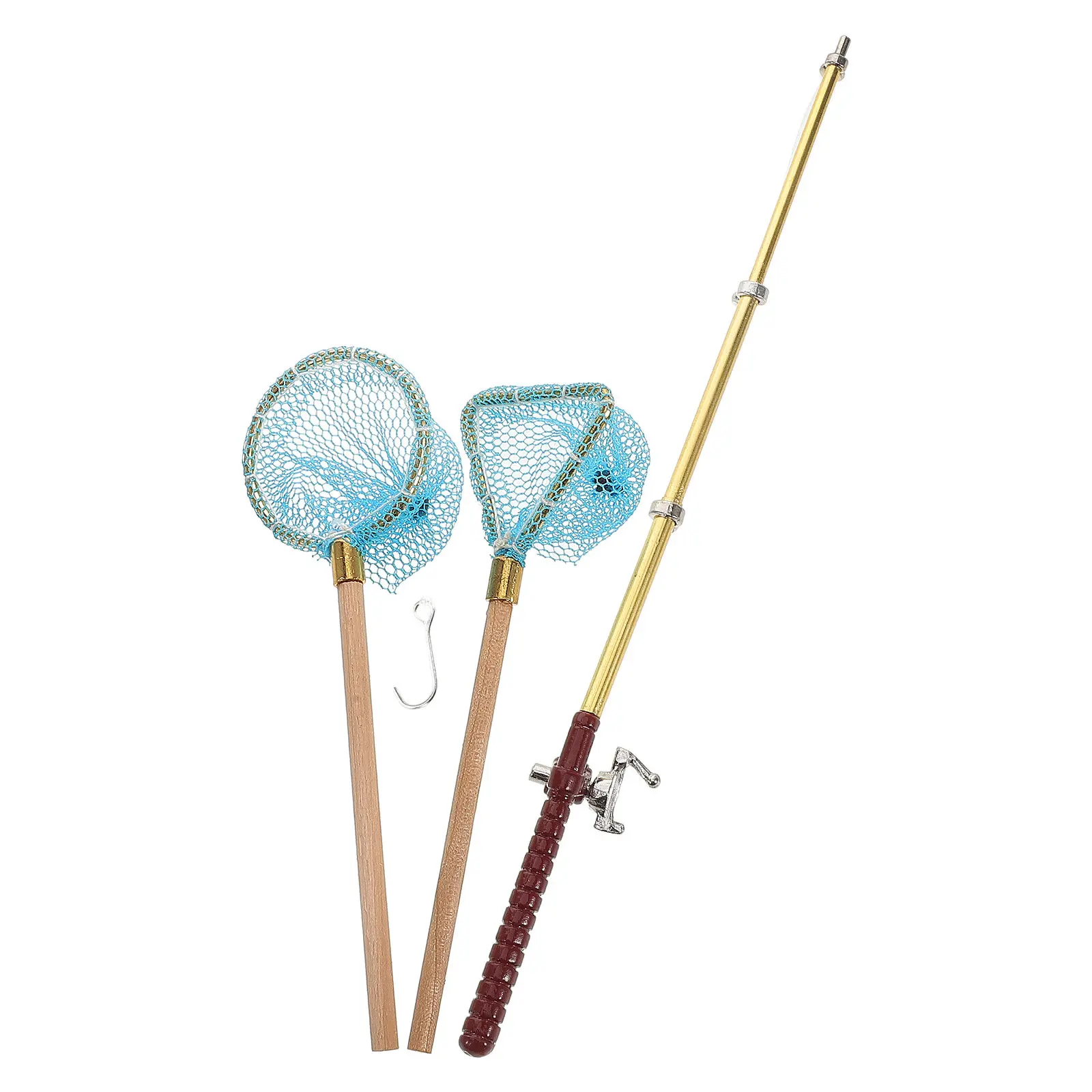 1Set Miniature Fishing Rod Net Set Small Mini Fishing Pole for Dollhouse Accessories and Play Scenes House Accessories
1Set Miniature Fishing Rod Net Set Small Mini Fishing Pole for Dollhouse Accessories and Play Scenes House Accessories