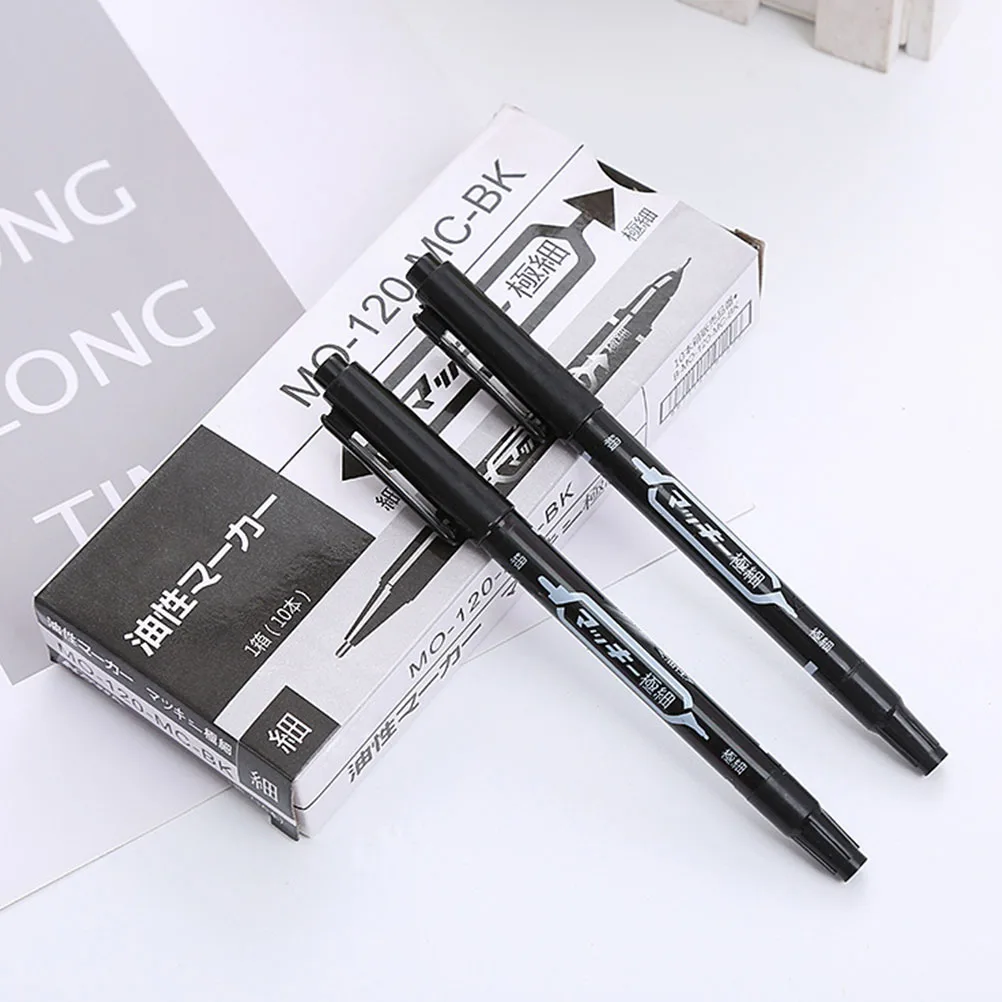 20 Pcs Paint Pen Double Ended Marker Oil Markers Oily Permanent Pens Black for Canvas Bulk
20 Pcs Paint Pen Double Ended Marker Oil Markers Oily Permanent Pens Black for Canvas Bulk