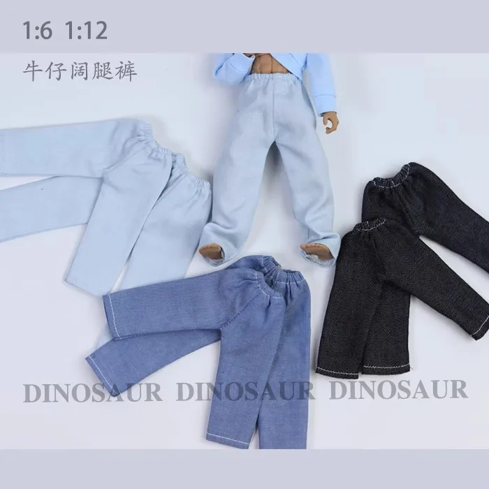 Dinosaur 1/12 1/6 Soldier Trend Doll Clothes Jeans Wide-leg Trousers Model Fit Black Corner Notaman Come4arts Figure Handmade
Dinosaur 1/12 1/6 Soldier Trend Doll Clothes Jeans Wide-leg Trousers Model Fit Black Corner Notaman Come4arts Figure Handmade