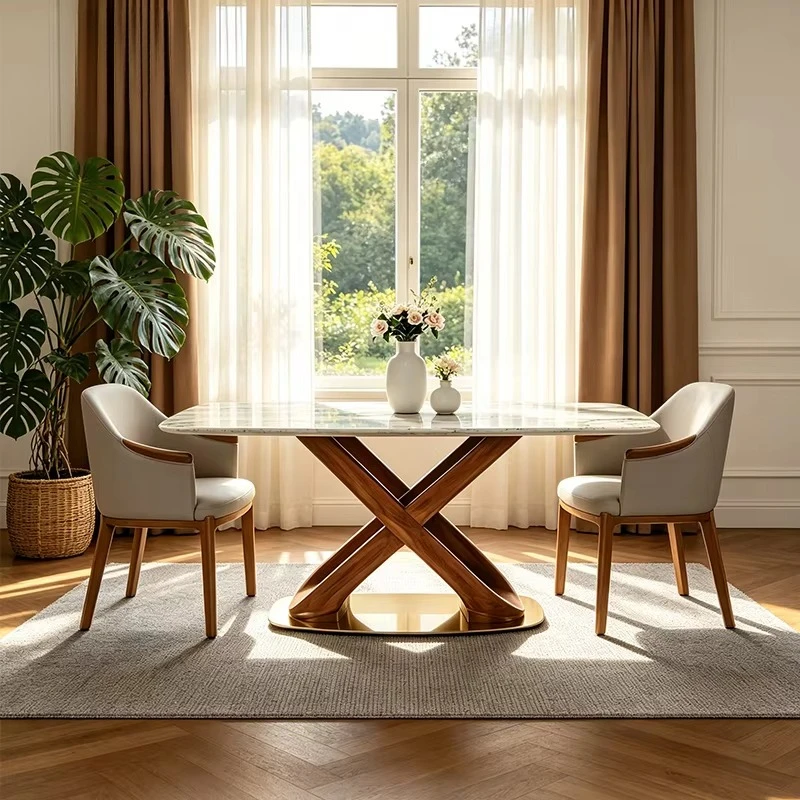 &c Luxury Rectangular Dining Table Marble Stone Top Solid Wood Leg Modern Minimalist Designer Dining Room Furniture
&c Luxury Rectangular Dining Table Marble Stone Top Solid Wood Leg Modern Minimalist Designer Dining Room Furniture