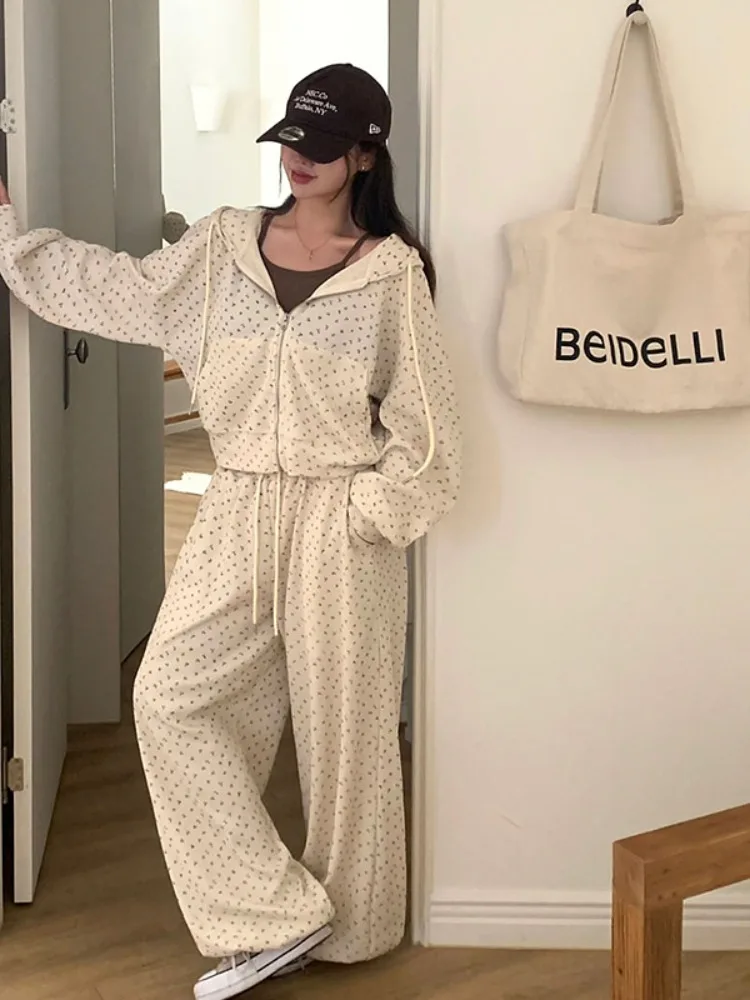 Chic Autumnal Vintage Floral Hoodie Jaet Women's Casual High Waist Lapel Pants Two-Piece Set Commute Sle Online Exclusive
Chic Autumnal Vintage Floral Hoodie Jaet Women's Casual High Waist Lapel Pants Two-Piece Set Commute Sle Online Exclusive