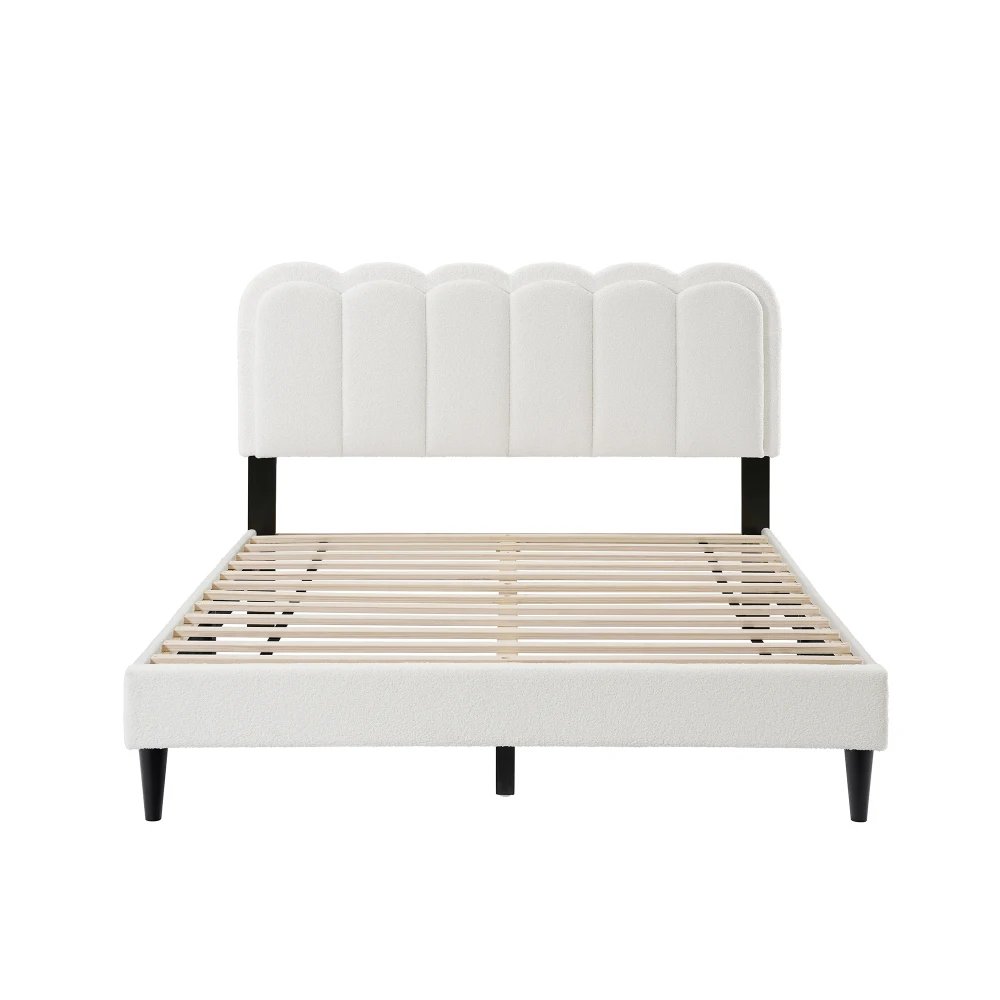 Petal headboard bed frame, creamy style bedroom soft bed with ambient lighting, queen size bed sofa beds furniture
Petal headboard bed frame, creamy style bedroom soft bed with ambient lighting, queen size bed sofa beds furniture
