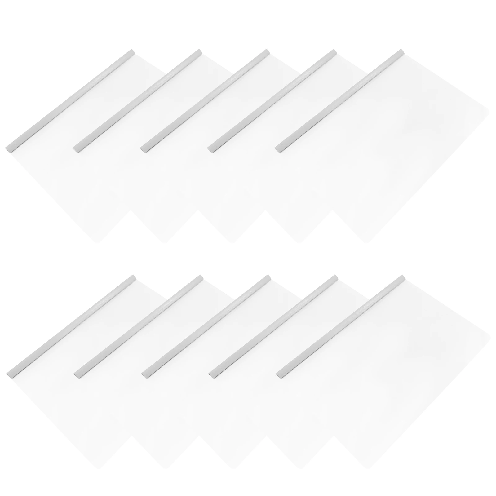 10 Pcs Plastic Folders Office File Rod Clamps Document A4 Test Paper Clips Soft Lever Storage Report Resume Organizer
10 Pcs Plastic Folders Office File Rod Clamps Document A4 Test Paper Clips Soft Lever Storage Report Resume Organizer