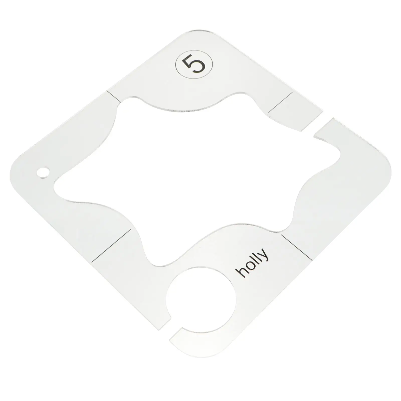 Patchwork Quilting Ruler Template Durable Acrylic Simplify Sewing Improve Efficiency Hollow Design Practical Long Lasting Safe
Patchwork Quilting Ruler Template Durable Acrylic Simplify Sewing Improve Efficiency Hollow Design Practical Long Lasting Safe