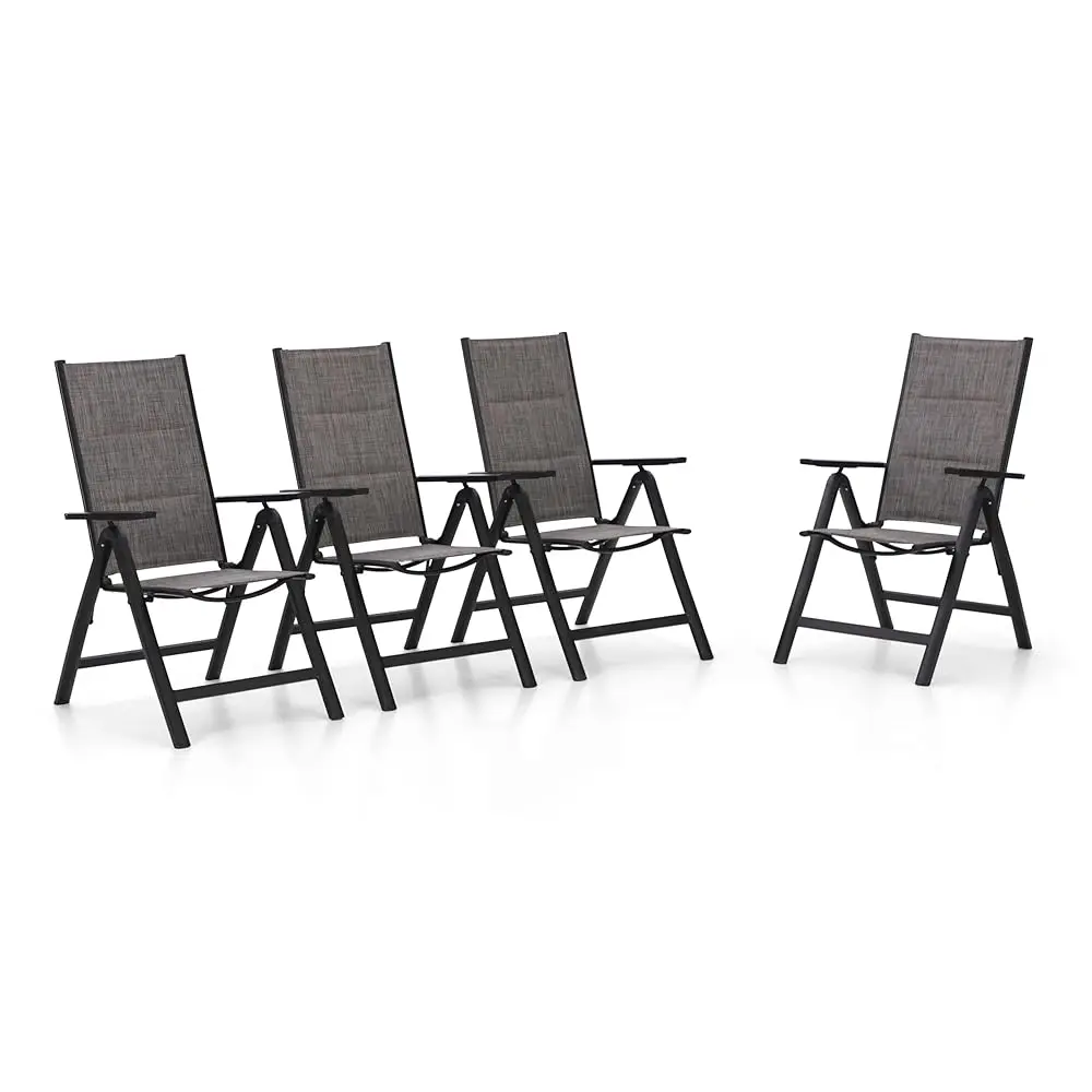 Foldable Patio Dining Chairs Set Of 4 - Comfortable And Portable Grey Folding Chairs For Outdoor Use
Foldable Patio Dining Chairs Set Of 4 - Comfortable And Portable Grey Folding Chairs For Outdoor Use