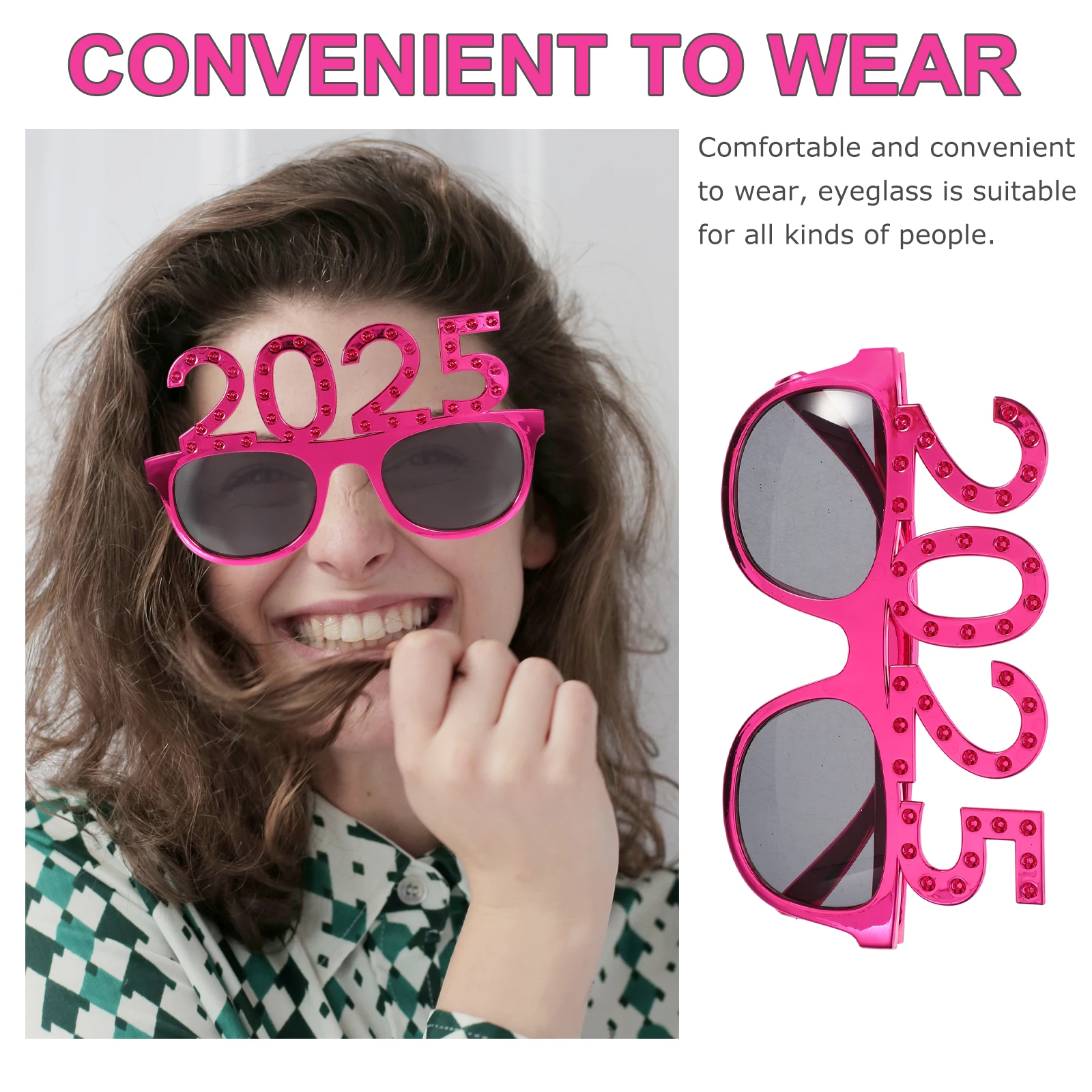 2025 Drill Plated Square Glasses Plastic Eyewear Party Props Women Funny Design New Year Supplies Photo Sunglasses
2025 Drill Plated Square Glasses Plastic Eyewear Party Props Women Funny Design New Year Supplies Photo Sunglasses
