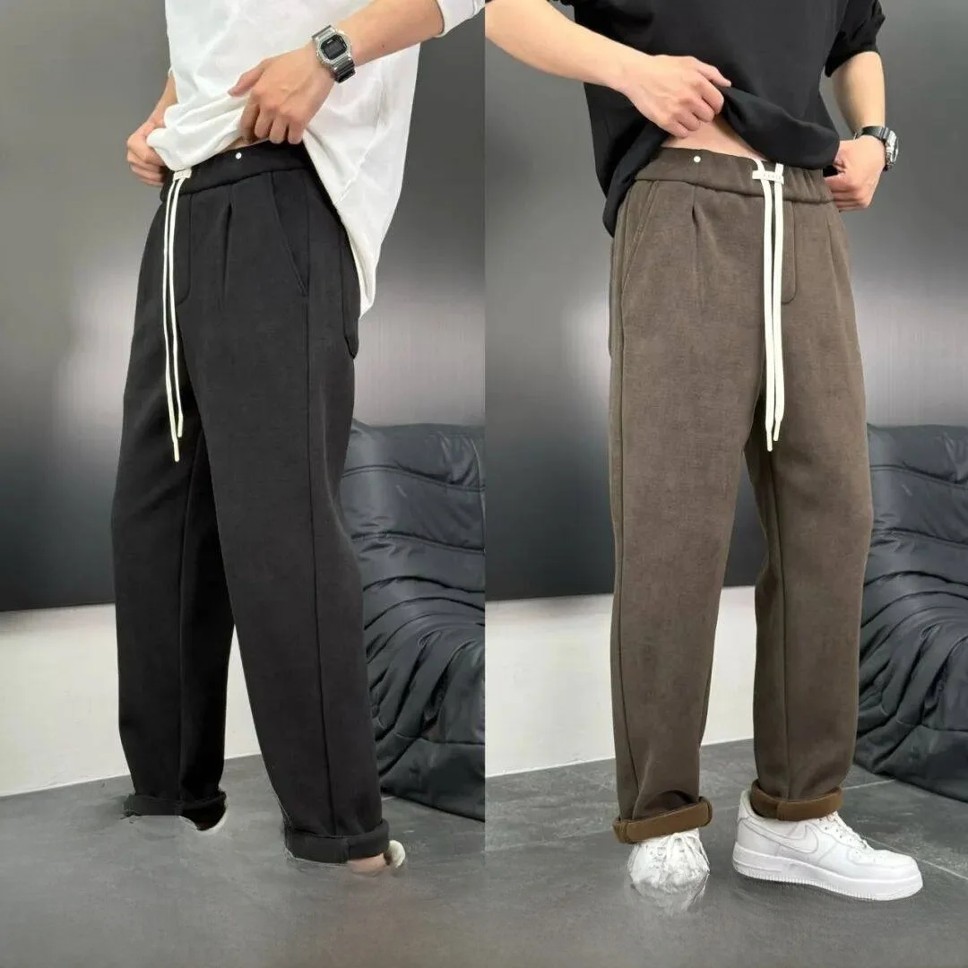 Thiened Fce-lined Elastic Waist Men's Casual Pants Autumn Winter Warm Straight Leg Pants Faionable All-match ...
Thiened Fce-lined Elastic Waist Men's Casual Pants Autumn Winter Warm Straight Leg Pants Faionable All-match ...