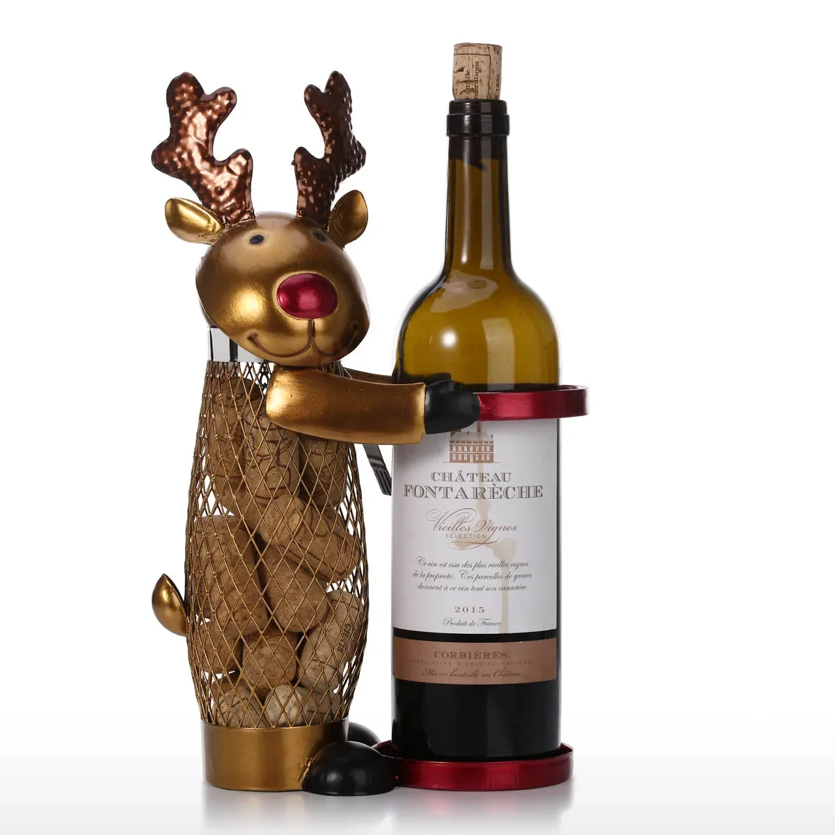 Christmas elk wine rack decoration crafts creative home decorations wrought iron wine rack Practical Sculpture Home Decoration
Christmas elk wine rack decoration crafts creative home decorations wrought iron wine rack Practical Sculpture Home Decoration