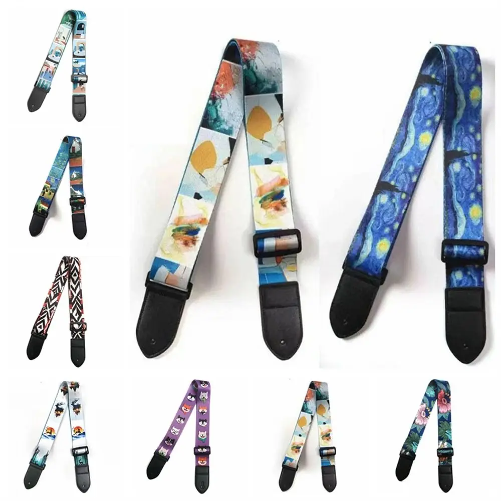 Adjustable Guitar Strap Color Print Extra Wide Electric Guitar Belt Cute Music Hobby Guitar Shoulder Strap Classical Bass
Adjustable Guitar Strap Color Print Extra Wide Electric Guitar Belt Cute Music Hobby Guitar Shoulder Strap Classical Bass