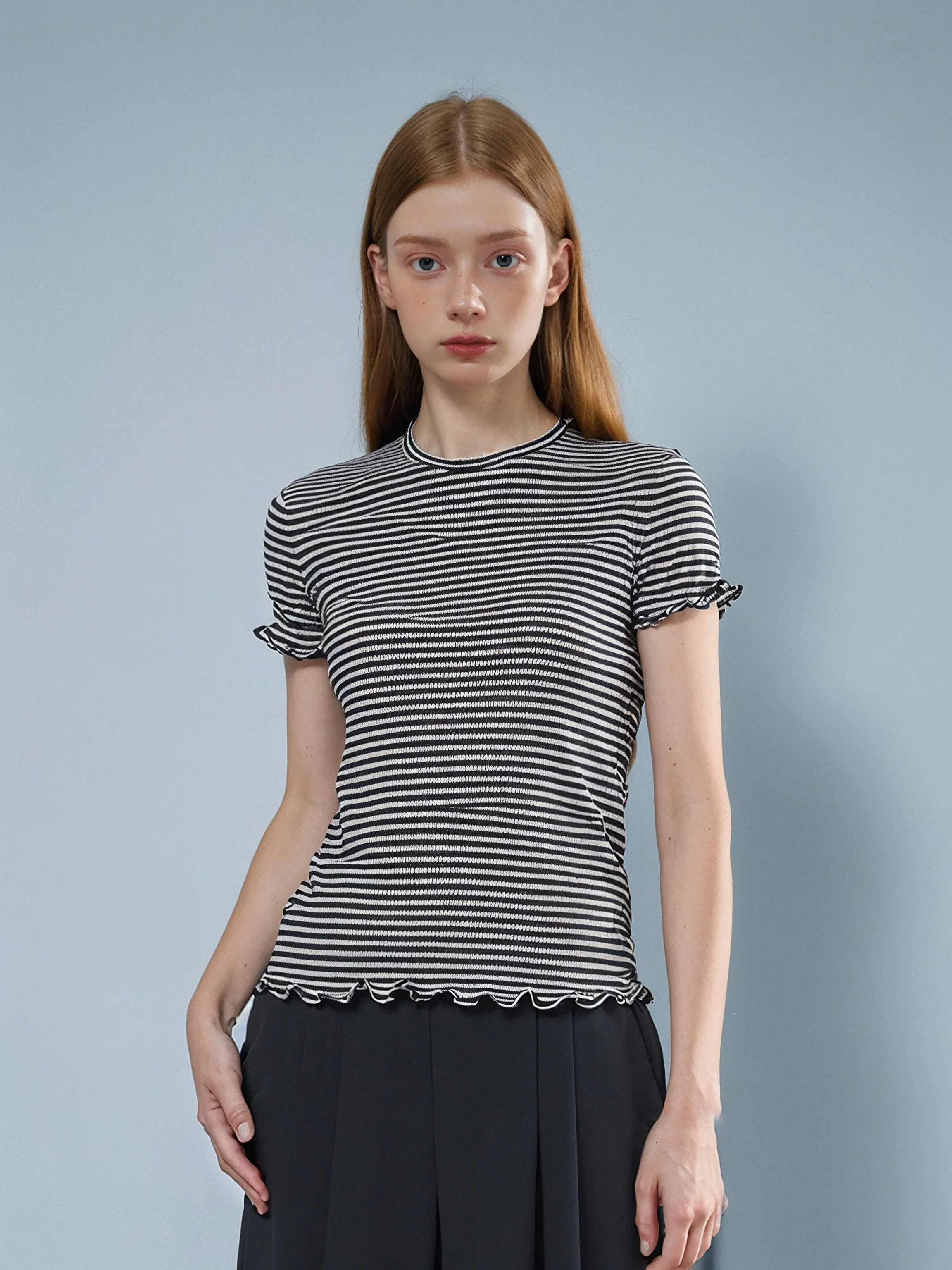 HUAAPPUW Women's Casual Stripe round Neck Short Sleeve T-shirt Summer New Style Splicing Wave Design Cotton Blend Top
HUAAPPUW Women's Casual Stripe round Neck Short Sleeve T-shirt Summer New Style Splicing Wave Design Cotton Blend Top