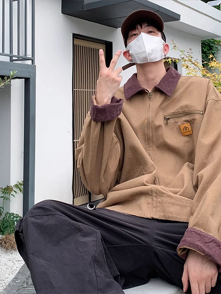 Мужская винтажная рабочая куртка цвета хаки, осенняя повседневная куртка в стиле Детройт, прямой крой, не требует глажки, цена по бирке, 98% хлопок, полиэстер, R...
Мужская винтажная рабочая куртка цвета хаки, осенняя повседневная куртка в стиле Детройт, прямой крой, не требует глажки, цена по бирке, 98% хлопок, полиэстер, R...