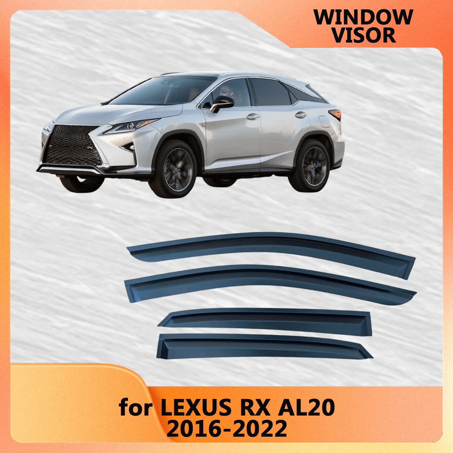 Оконный козырек для LEXUS RX AL20 2016 2017 2018 2019 2020 2021 2022, ветрозащитные дефлекторы, защита от дождя, дверной козырек, вентиляционные шторы
Оконный козырек для LEXUS RX AL20 2016 2017 2018 2019 2020 2021 2022, ветрозащитные дефлекторы, защита от дождя, дверной козырек, вентиляционные шторы