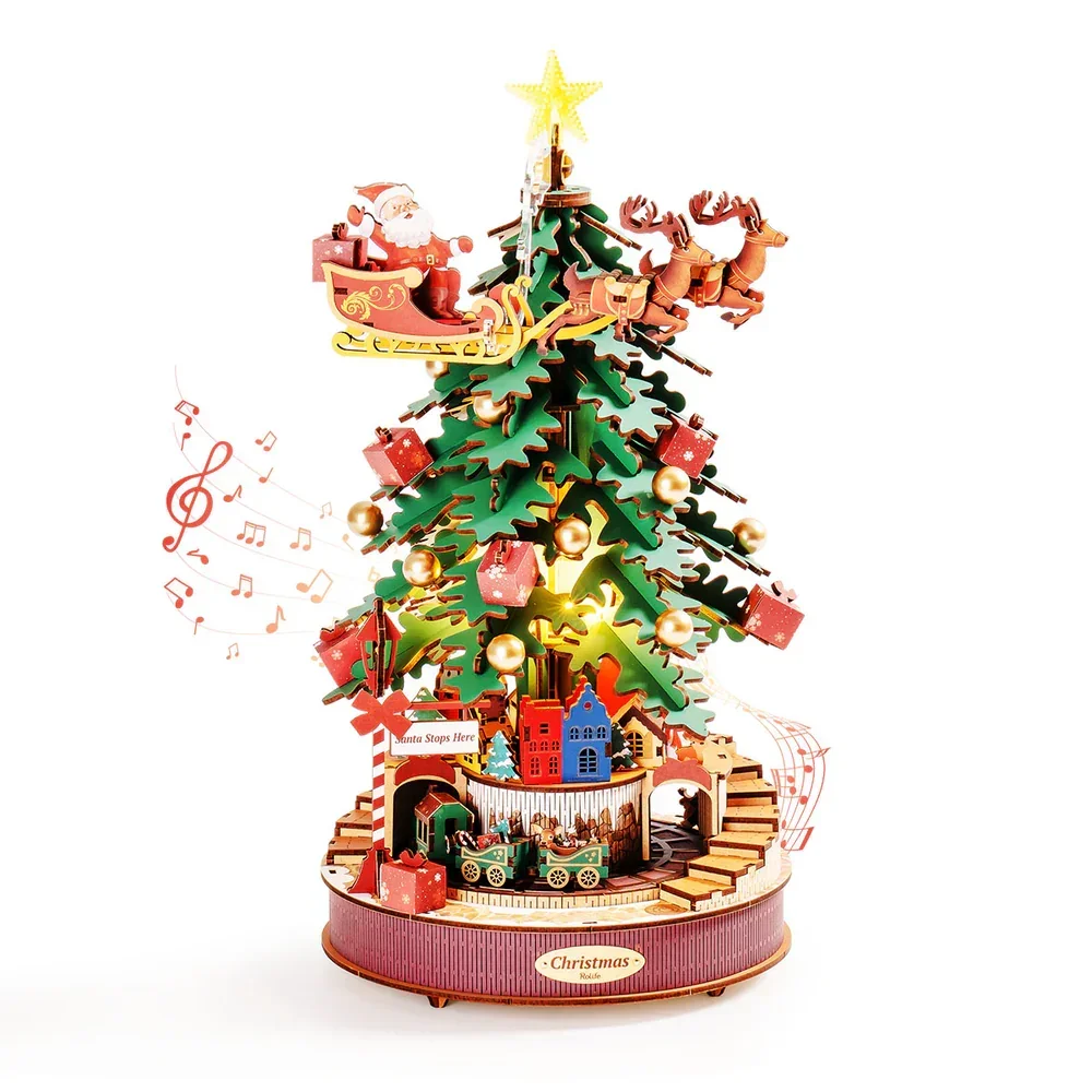 2025 New Christmas Melody Tree Music Boxes 3D Wooden Puzzle with Light Perfect Gifts for Family Easy Assemble Toys
2025 New Christmas Melody Tree Music Boxes 3D Wooden Puzzle with Light Perfect Gifts for Family Easy Assemble Toys