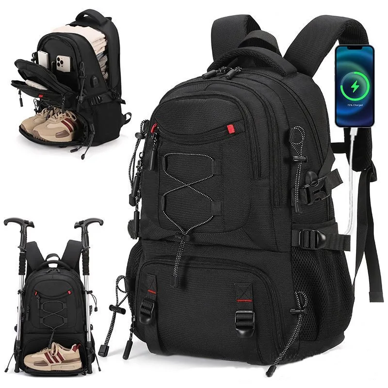 USB Climbing Backpack Travel Laptop Lightweight Rucksack with Shoes Pack Outdoor Camping Hiking Knapsack Sports Gym Schoolbag
USB Climbing Backpack Travel Laptop Lightweight Rucksack with Shoes Pack Outdoor Camping Hiking Knapsack Sports Gym Schoolbag