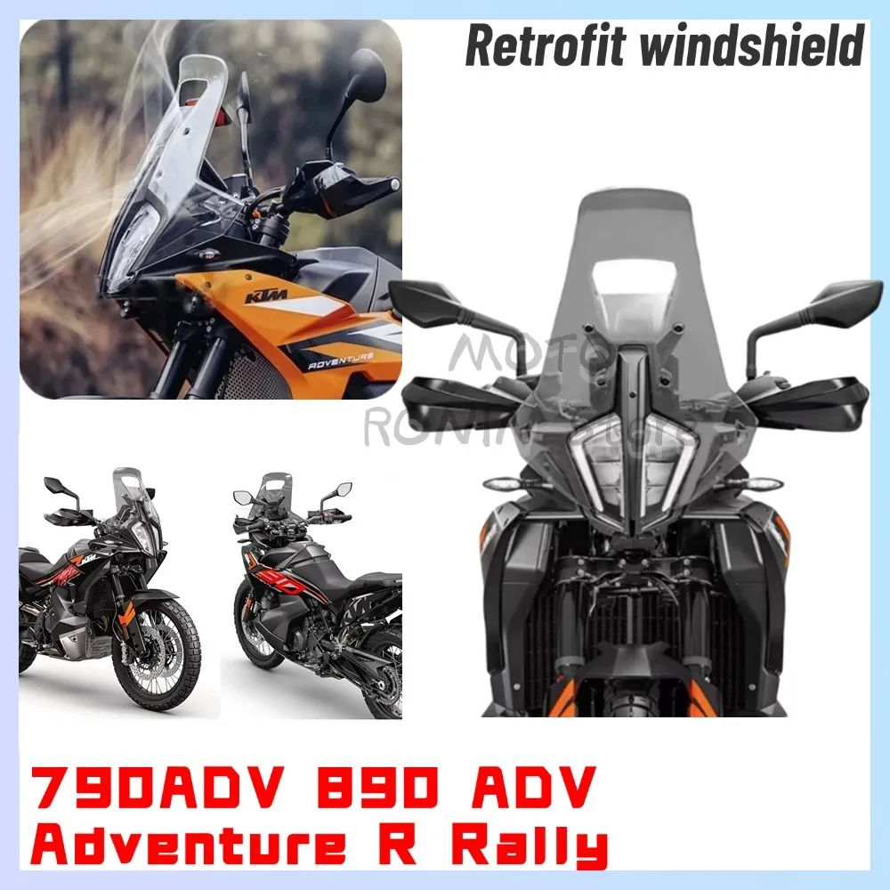 New For 790 890 ADV Adventure R Rally 2023 2024 New Motorcycle Front windshield panel Windshield Wind Deflector Visor
New For 790 890 ADV Adventure R Rally 2023 2024 New Motorcycle Front windshield panel Windshield Wind Deflector Visor