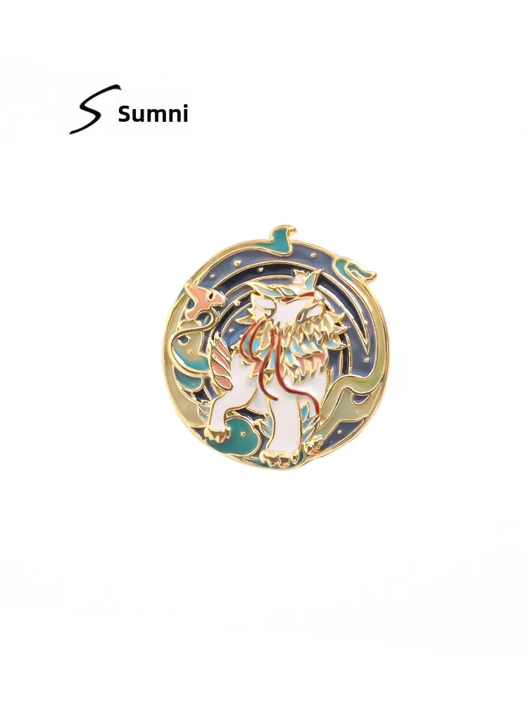 Sumni Shan Hai Jing Mythical Beast Zhen Chapter Elegantly Crafted Vintage Style Brooch Pin Unique Personality Historical Design
Sumni Shan Hai Jing Mythical Beast Zhen Chapter Elegantly Crafted Vintage Style Brooch Pin Unique Personality Historical Design