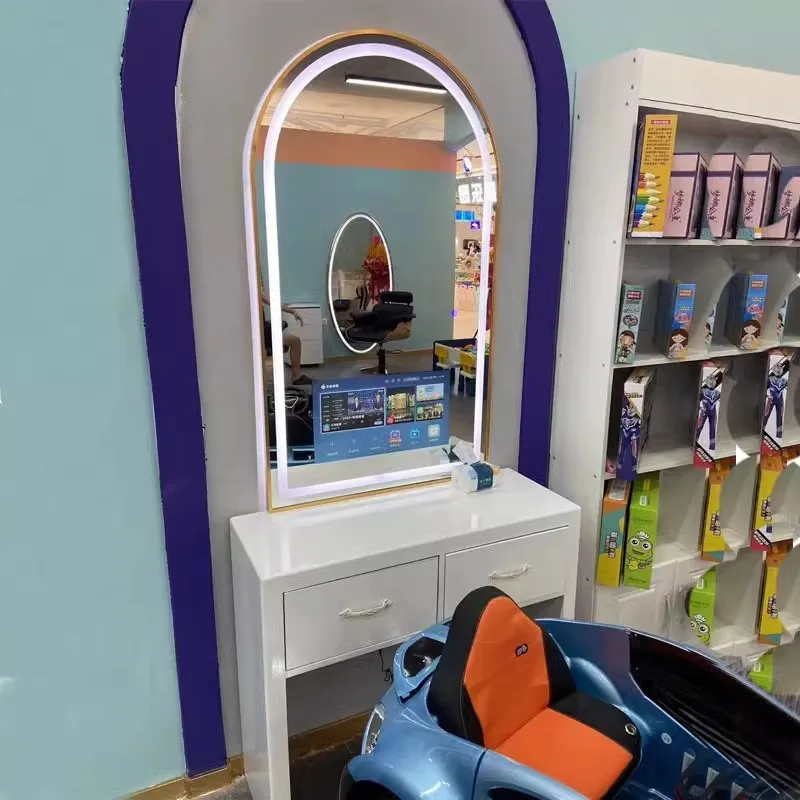 Children's Hairdressing Mirror With TV Cartoon Smart Android Hairdressing Mirror Children's One-sided Hairdressing Mirror Salon
Children's Hairdressing Mirror With TV Cartoon Smart Android Hairdressing Mirror Children's One-sided Hairdressing Mirror Salon