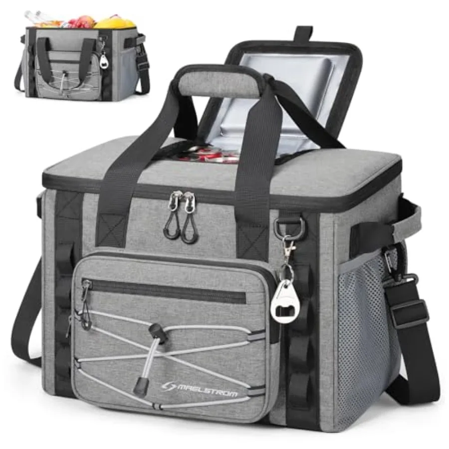 Soft Sided Cooler Bag, / Collapsible Insulated Ice Chest, Large Leakproof Portable Storage for Camping, Travel, Kayaking and Be
Soft Sided Cooler Bag, / Collapsible Insulated Ice Chest, Large Leakproof Portable Storage for Camping, Travel, Kayaking and Be
