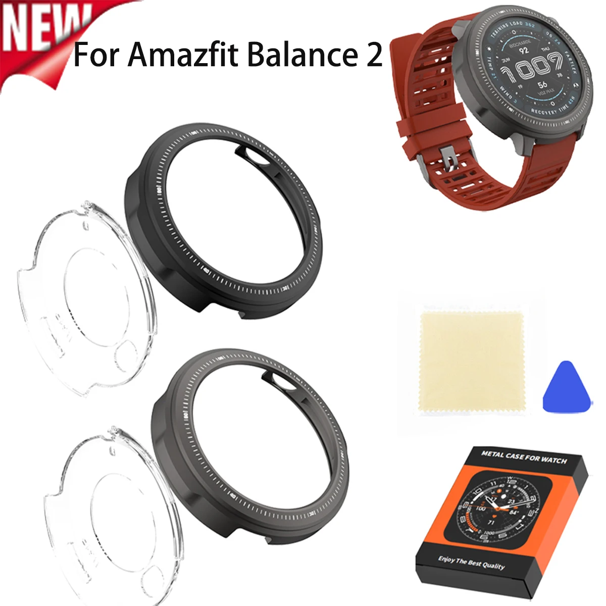 Metal Frame Case for Amazfit Balance 2 Hollow Drop-Resistant Protective Bumper Shell Accessories Compatible Smart Watch 47mm
Metal Frame Case for Amazfit Balance 2 Hollow Drop-Resistant Protective Bumper Shell Accessories Compatible Smart Watch 47mm