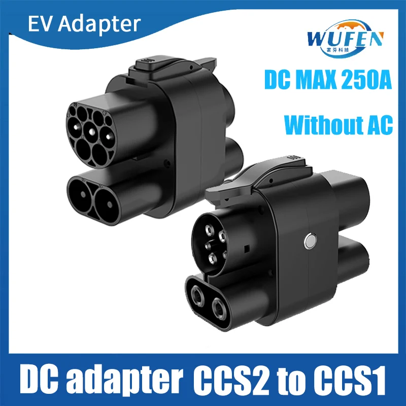 WUFEN CCS2 to CCS1 Charger DC Adapter Convertor CCS Combo 2 EV Charging Adaptor Compatible with US/KR Made Electric Vehicle
WUFEN CCS2 to CCS1 Charger DC Adapter Convertor CCS Combo 2 EV Charging Adaptor Compatible with US/KR Made Electric Vehicle