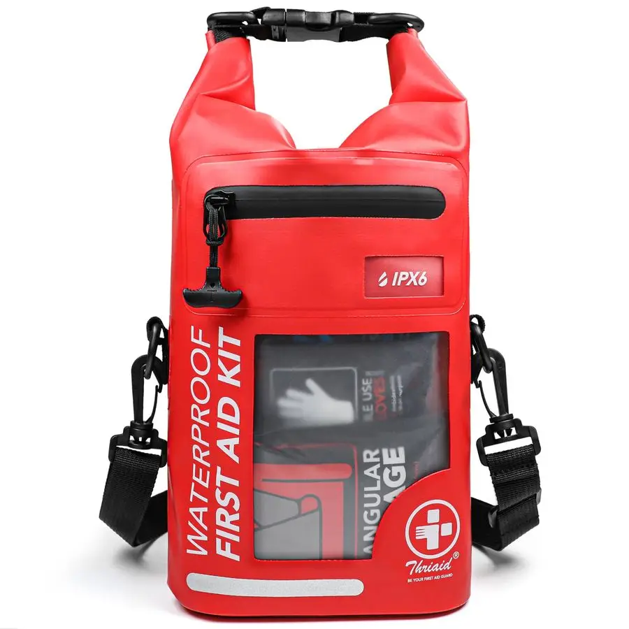 PCS Waterproof First Aid Kit, Roll Top Reflective Boat Dry Bag Bug Out Bags, Emergency Medical Kit Ideal for Boating, Camping, F
PCS Waterproof First Aid Kit, Roll Top Reflective Boat Dry Bag Bug Out Bags, Emergency Medical Kit Ideal for Boating, Camping, F