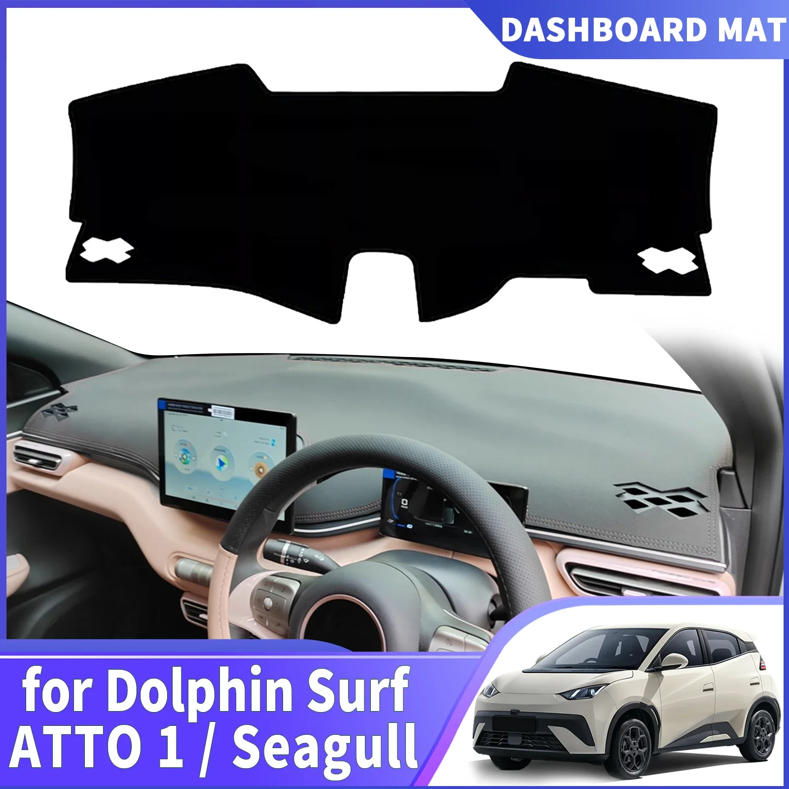 For BYD Seagull ATTO 1 Dolphin Surf 2025 2026 Car Accessories Dashmat Dashboard Cover Pad DashMat Sunshade Protective Carpet
For BYD Seagull ATTO 1 Dolphin Surf 2025 2026 Car Accessories Dashmat Dashboard Cover Pad DashMat Sunshade Protective Carpet