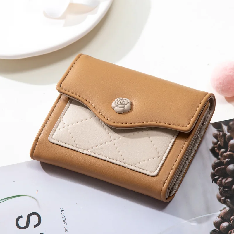 Brand Small Wallet Women Short Girls Wallet Patchwork Credit Bank Card Holder Wallets Metal Buckle Purses Female Coin Purse
Brand Small Wallet Women Short Girls Wallet Patchwork Credit Bank Card Holder Wallets Metal Buckle Purses Female Coin Purse
