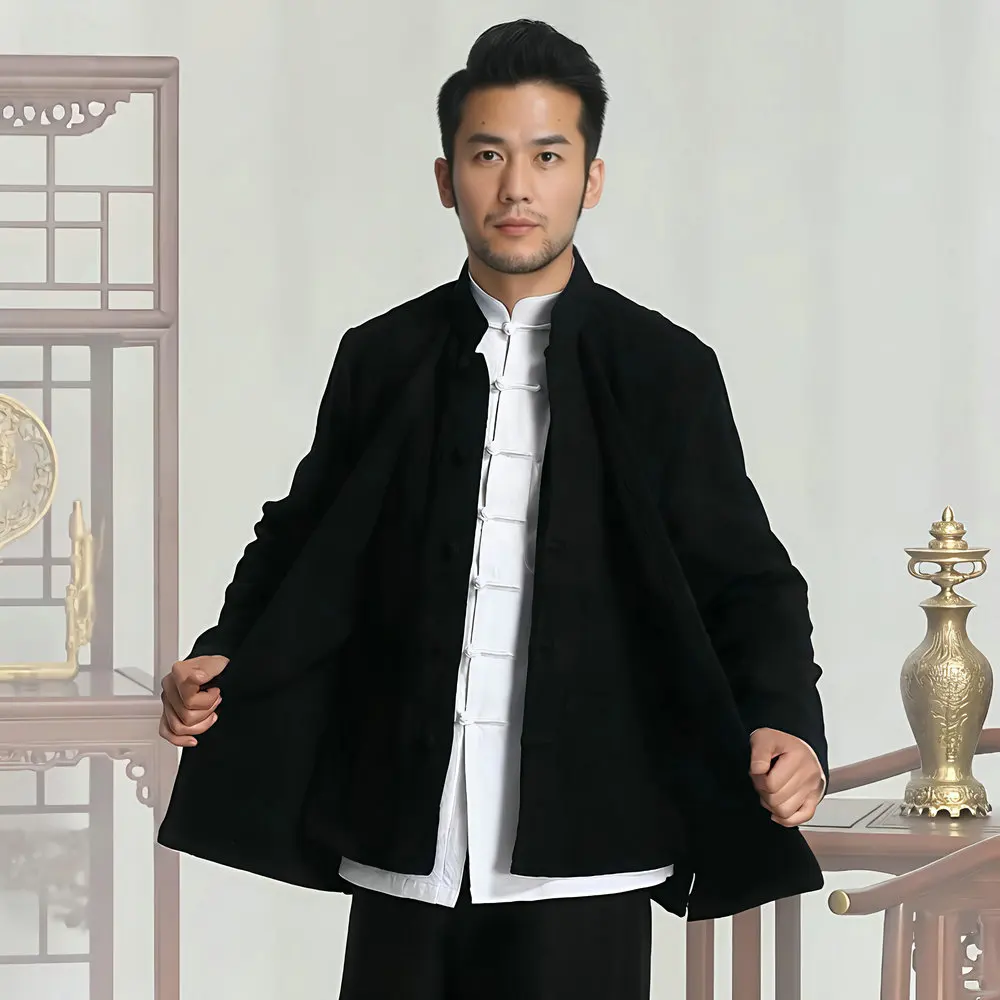 Zen-Inspired Men’s Jacket Old Money Aesthetic Coat Low-Key Mandarin Collar Faux Two-Piece Design Outerwear Meditation Attire
Zen-Inspired Men’s Jacket Old Money Aesthetic Coat Low-Key Mandarin Collar Faux Two-Piece Design Outerwear Meditation Attire