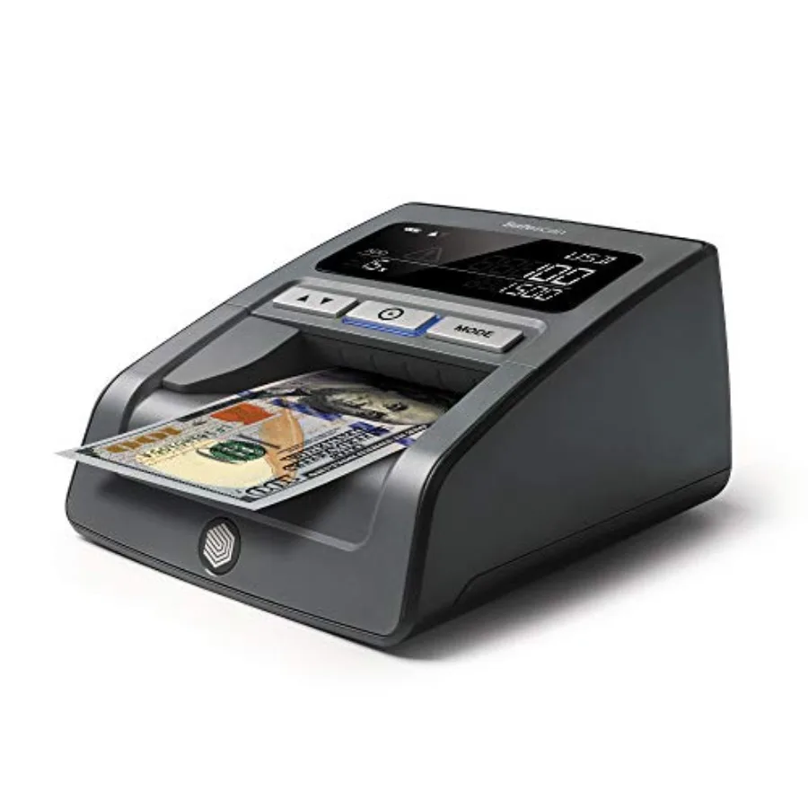 Portable counterfeit bill detector for retail counters, ABS plastic body, black color, 7-point multi-currency detection includi
Portable counterfeit bill detector for retail counters, ABS plastic body, black color, 7-point multi-currency detection includi