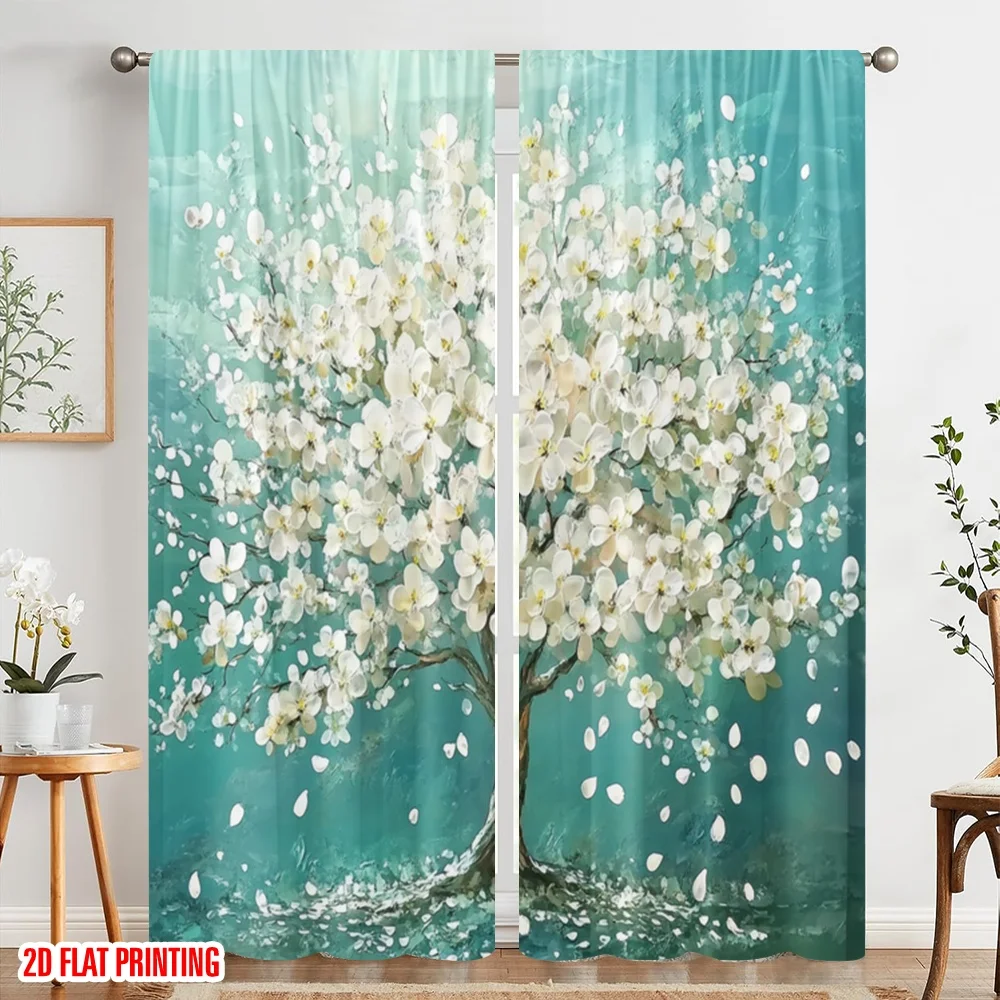 2pc,2D plane printing Light Filtering Curtains Blossom Symphony(1) Versatile Durable Polyester (without rod) Holiday Ldeal for
2pc,2D plane printing Light Filtering Curtains Blossom Symphony(1) Versatile Durable Polyester (without rod) Holiday Ldeal for