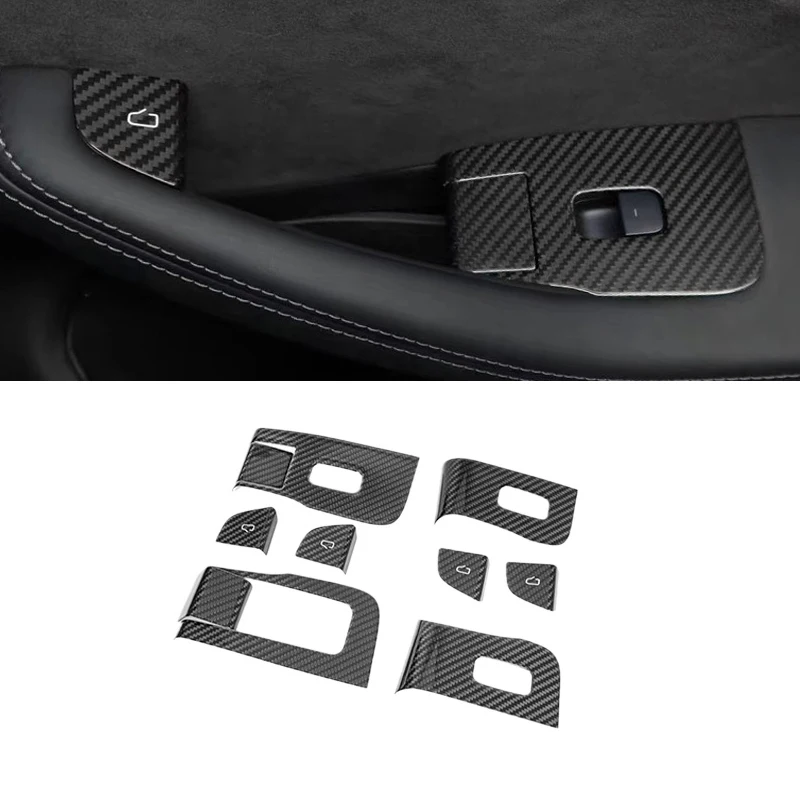 10PCS Real Carbon Fiber for Tesla Model 3 Highland 2025 Window Door Handle Lift Switch Button Frame Cover Trim Sticker Panel
10PCS Real Carbon Fiber for Tesla Model 3 Highland 2025 Window Door Handle Lift Switch Button Frame Cover Trim Sticker Panel