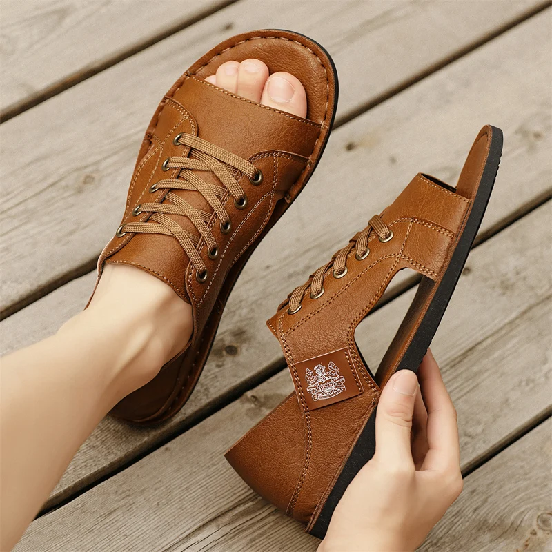 2026 Summer Men Roman Sandals Hand Stitched Fashion Versatile Non Slip Large Size Outdoor Beach Casual Slippers
2026 Summer Men Roman Sandals Hand Stitched Fashion Versatile Non Slip Large Size Outdoor Beach Casual Slippers
